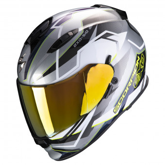 Casque Integrale Scorpion Exo 510 Air Balt Silver White Neon Yellow Casque Integrale Scorpion Exo 510 Air Balt Silver White Neon Yellow