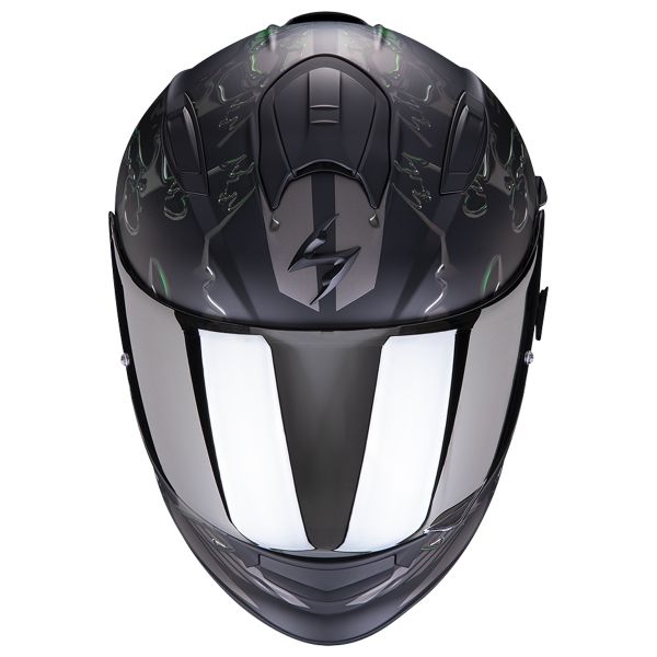 Scorpion Exo 510 Air Likid Nero Opaco Verde