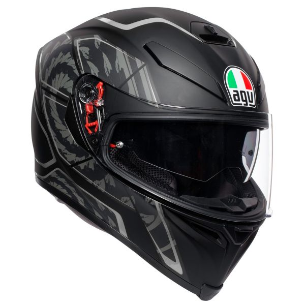 Integrale AGV K-5 S Tornado Nero Argento