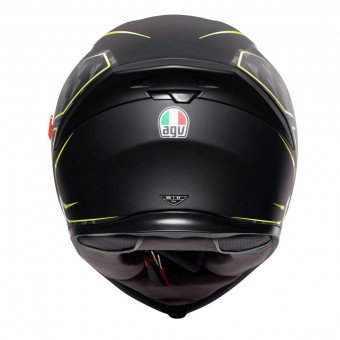 AGV K-5 S Tornado Nero Giallo Fluo