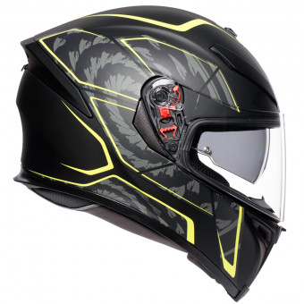 AGV K-5 S Tornado Nero Giallo Fluo
