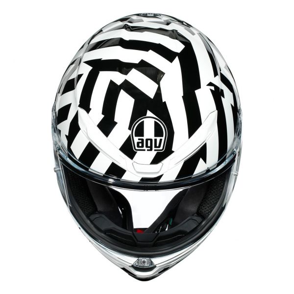 AGV K-6 Secret Black White