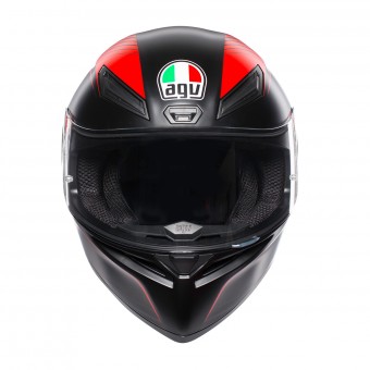 AGV K1 Warmup Nero Opaco Rosso