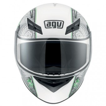AGV K3 Multi Crew White Silver Lime