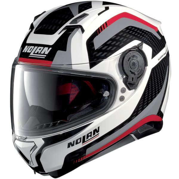 Integrale Nolan N87 Arkad N-Com White Red Grey 43