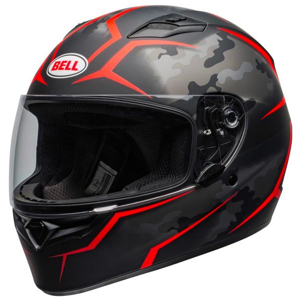 Integrale Bell Qualifier Stealth Camo Matte Black Red