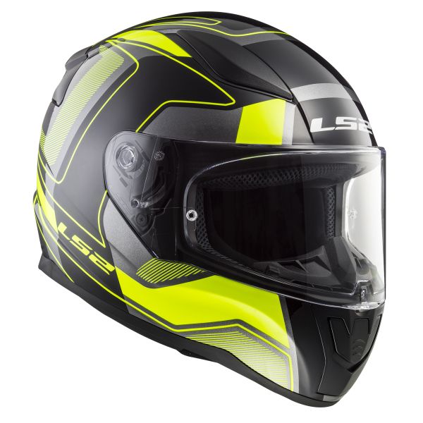 Integrale LS2 Rapid Carrera Matt Black H-V Yellow FF353
