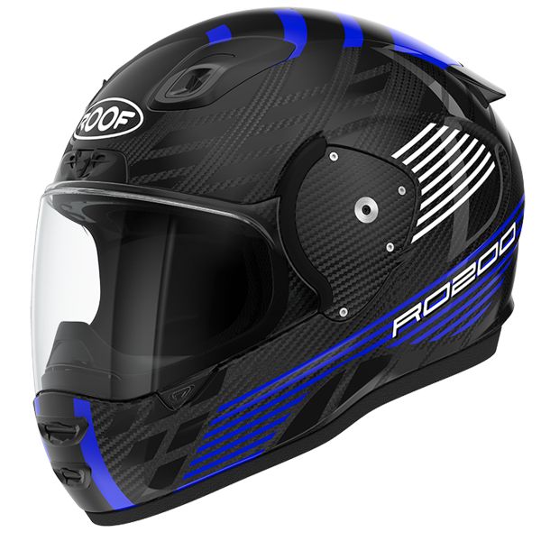 Casco Moto Roof RO200 Carbon Speeder Black Blue pronto per l'invio |  iCasque.it