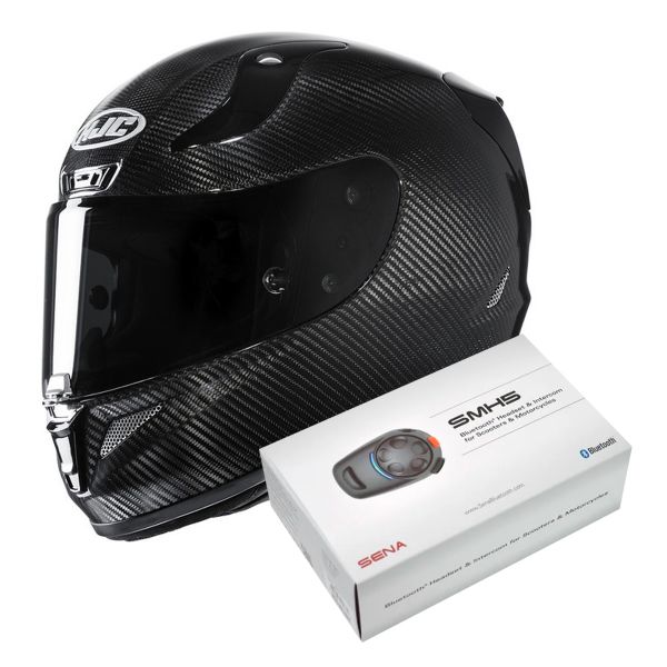 Integrale HJC RPHA 11 Carbon Black + Kit Bluetooth Sena SMH5