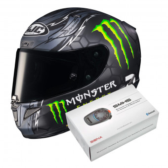 Integrale HJC RPHA 11 Crutchlow Replica Black MC5SF + Kit Bluetooth Sena SMH5