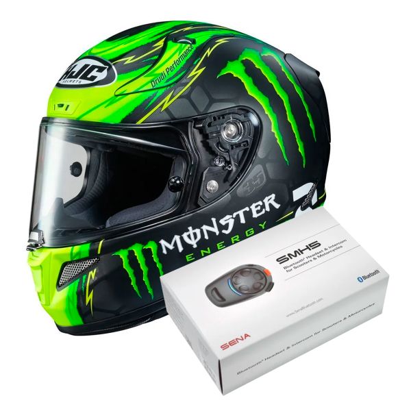 Pack Casco Moto + Kit Bluetooth : HJC RPHA 11 Crutchlow Replica + Kit  Bluetooth SMH5 Solo | iCasque.it