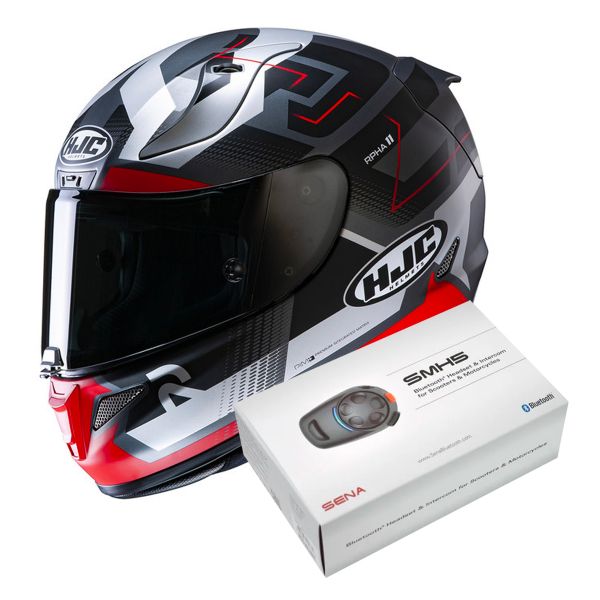 Pack Casco Moto + Kit Bluetooth : HJC RPHA 11 Nectus MC1SF + Kit Bluetooth  SMH5 Solo | iCasque.it