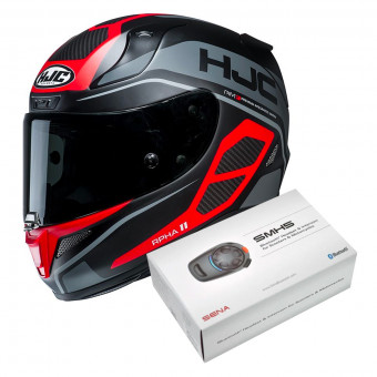 Integrale HJC RPHA 11 Saravo MC1SF + Kit Bluetooth Sena SMH5
