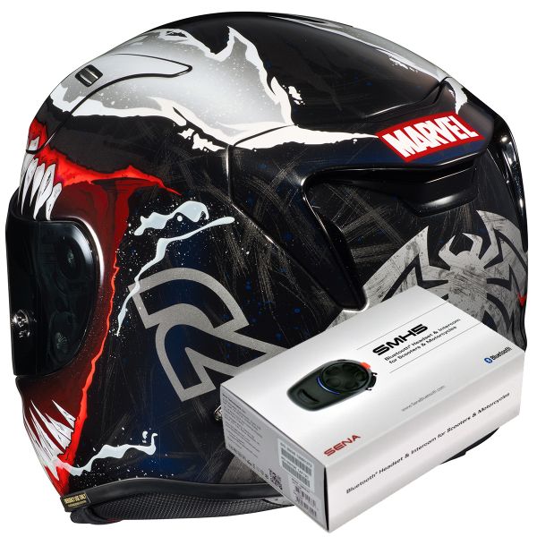 HJC RPHA 11 Venom II Marvel MC1 + Kit Bluetooth Sena SMH5