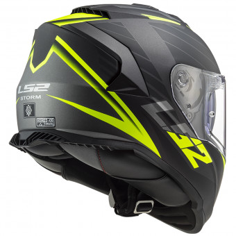 LS2 Storm Nerve Matt Black H-V Yellow FF800