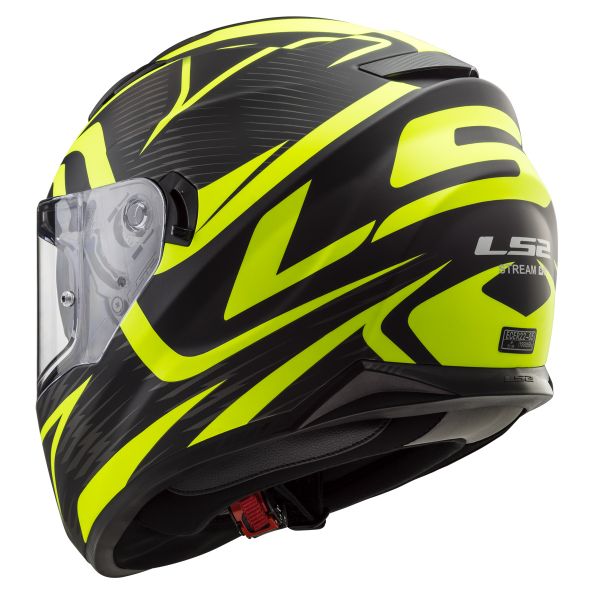 LS2 Stream Evo Jink Matt Black H-V Yellow FF320