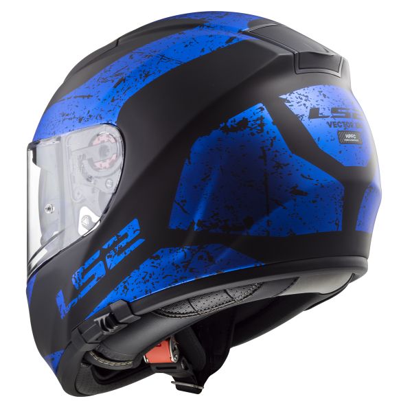 LS2 Vector Sign Matt Black Blue FF397