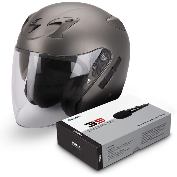 Casco Moto Scorpion EXO 220 Anthracite Opaco pronto per l'invio | iCasque.it