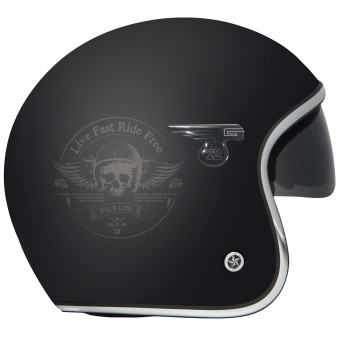 GPA Carbon Solar Skull Nero Opaco