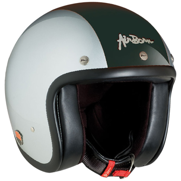 Casco Moto Airborn AB 9 Silver - Nero