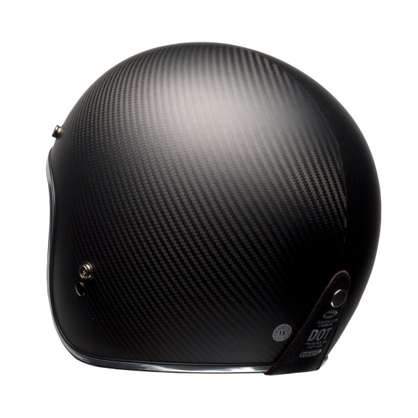 Casco Moto Bell Custom 500 Carbon Solid Black Dlx in Stock | iCasque.it