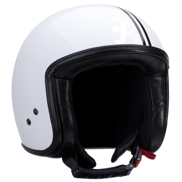 Casco Moto Astyle Jet Bianco Nero