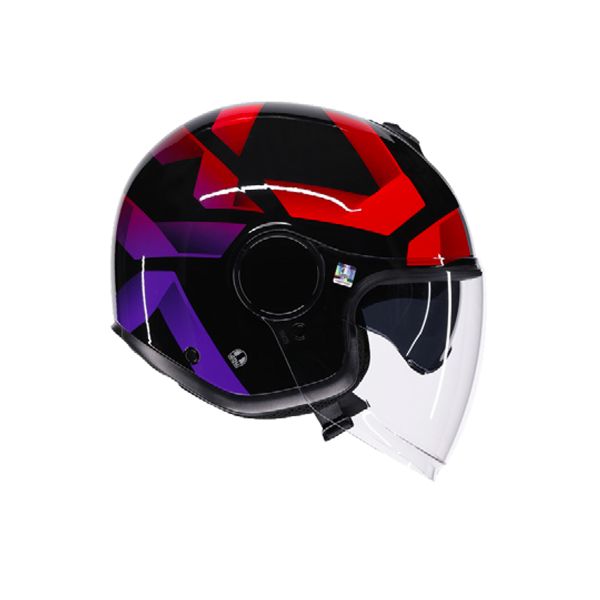 AGV Eteres Camogli Black Red Purple