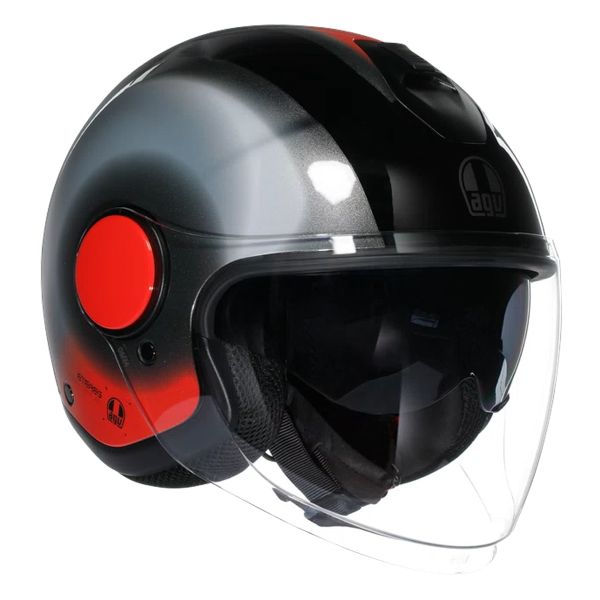 Jet AGV Eteres Levanto Black Silver Red Jet AGV Eteres Levanto Black Silver Red