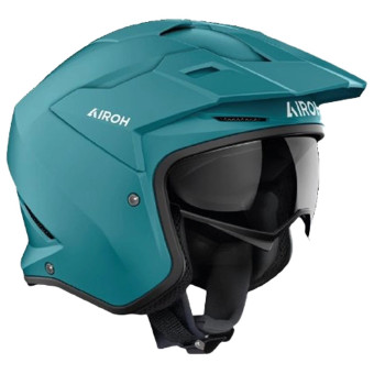 Casque Jet Airoh Kombakt Color Petrol Green Matt Casque Jet Airoh Kombakt Color Petrol Green Matt