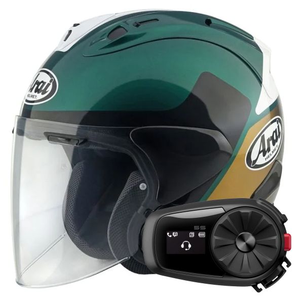 Jet Arai SZ-R Vas Evo Levante + Kit Bluetooth 5S Solo Jet Arai SZ-R Vas Evo Levante + Kit Bluetooth 5S Solo