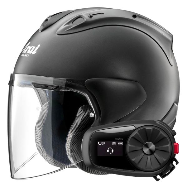 Jet Arai SZ-R Vas Evo Matt Black + Kit Bluetooth 5S Solo
