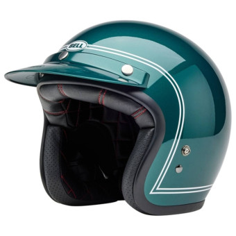 Jet Bell Casco BELL Custom 500 - Steve McQueen Riverside Verde Metallizzato