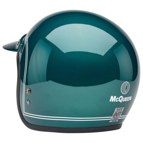 Bell Casco BELL Custom 500 - Steve McQueen Riverside Verde Metallizzato