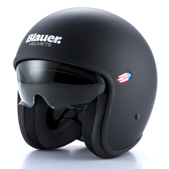 Casque Jet Blauer Pilot 06 Mono Black Matt