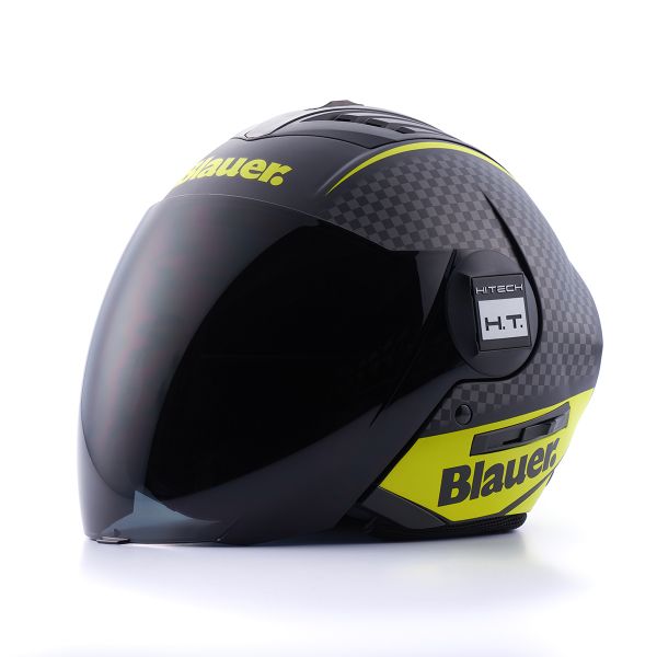 Jet Blauer Real HT Damier Matt Black Yellow