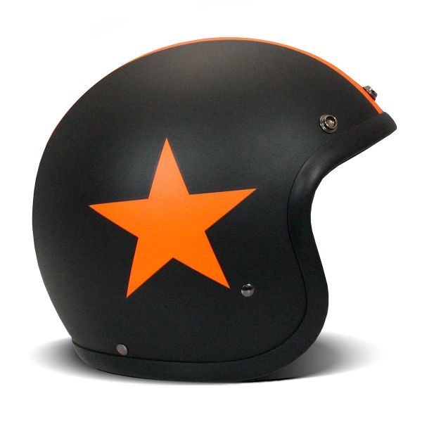 Casco Moto Dmd Vintage Star Orange pronto per l'invio