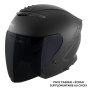 Casque Jet Everone RX31-Jet Matt Black + Visiera