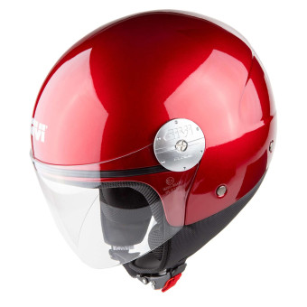 Casque Jet Givi 10.7 Evo Solid Burgundy