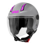 Casque Jet Givi 11.7 Solid Matt Silver Fucsia