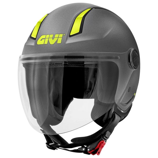 Jet Givi 11.7 Solid Matt Titanium Yellow