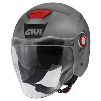 Casque Jet Givi 12.5 Solid Matt Titanium