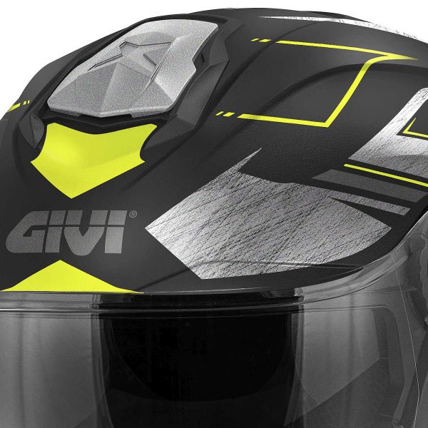 Givi X25 Trace Matt Black Titanium Yellow