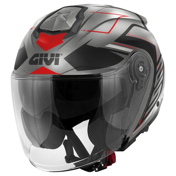Jet Givi X25 Trace Matt Titanium Black Yellow