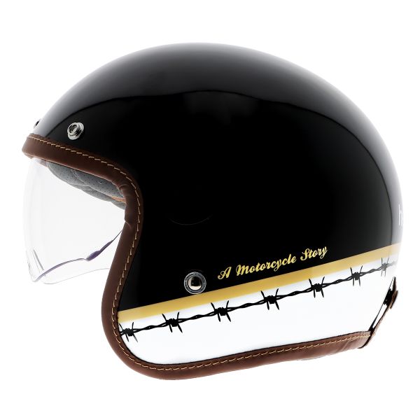 Helstons Evasion Black White Gold