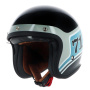 Casque Jet Helstons Seventy One Nero Blu Grigio