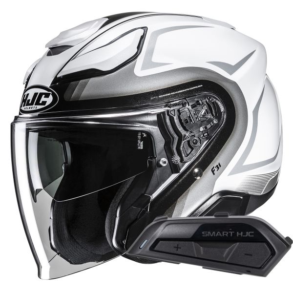 Jet HJC F31 Bask MC10 + Kit Bluetooth Smart 21B Jet HJC F31 Bask MC10 + Kit Bluetooth Smart 21B