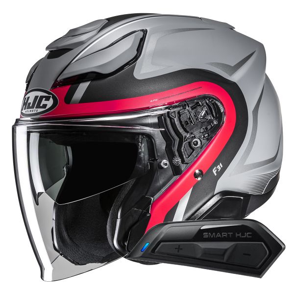 Jet HJC F31 Bask MC1SF + Kit Bluetooth Smart 11B