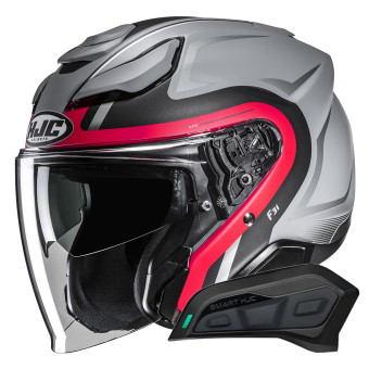 Jet HJC F31 Bask MC1SF + Kit Bluetooth Smart 11Be