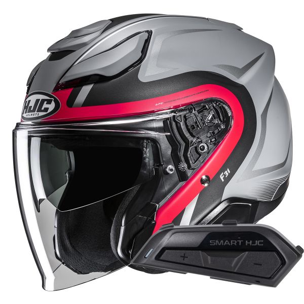Jet HJC F31 Bask MC1SF + Kit Bluetooth Smart 21B Jet HJC F31 Bask MC1SF + Kit Bluetooth Smart 21B