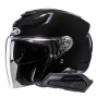 Casque Jet HJC F31 Black + Kit Bluetooth Smart 21B Flat Black